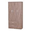 249 000059 10 Bookcase-rack Manlo pakoworld natural-black steel 58.6x23.5x80cmIndoor furniture > Home organization > Kitchen > Shelves