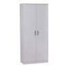 249 000066 11 Standi pakoworld melamine TV stand in natural-white color 120x25x36.8cmIndoor furniture > TV stands