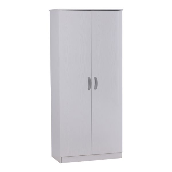 249 000066 11 Zelia pakoworld two-leaf wardrobe in white shade 79x42x180cmIndoor furniture > Wardrobes