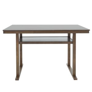 250 000001 2 5 Bar table Tenor pakoworld natural wood rubberwood-MDF walnut 150x90x91.5cmIndoor furniture > Dining Tables