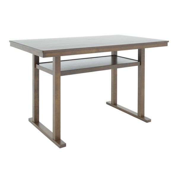 250 000001 8 Bar table Tenor pakoworld natural wood rubberwood-MDF walnut 150x90x91.5cmIndoor furniture > Dining Tables