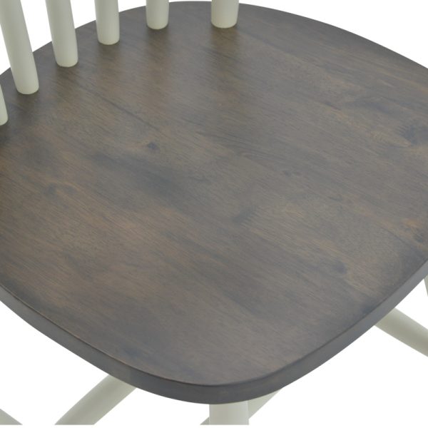 250 000006 3 2 Larus pakoworld natural wood rubberwood anthracite chair-white 50x49x90cmIndoor furniture > Chairs