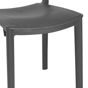 253 000014 2 4 Chair Ignite pakoworld PP color anthraciteOutdoor furniture > Garden chair