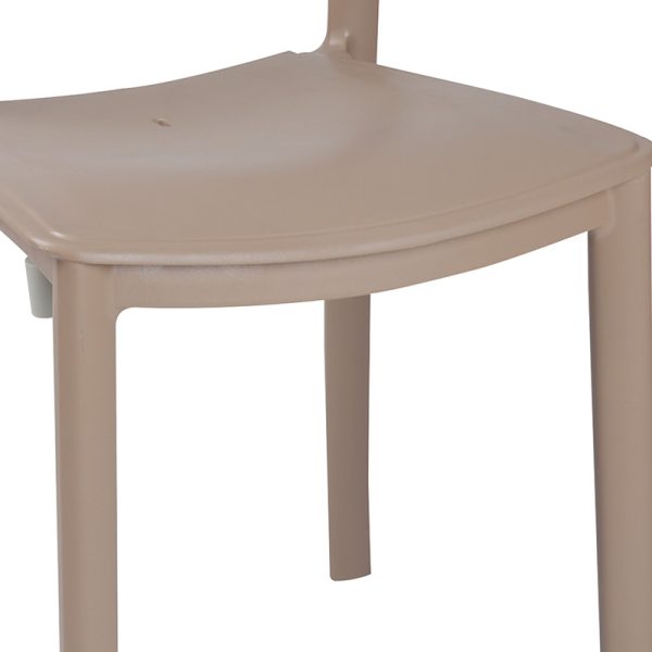 253 000015 2 4 Chair Ignite pakoworld PP color cappucinoOutdoor furniture > Garden chair