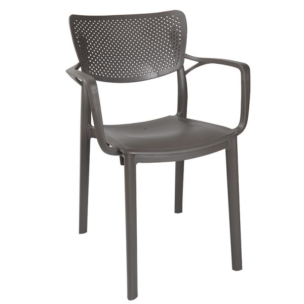 253 000017 11 Armchair Frontline pakoworld PP color anthraciteOutdoor furniture > Garden armchairs