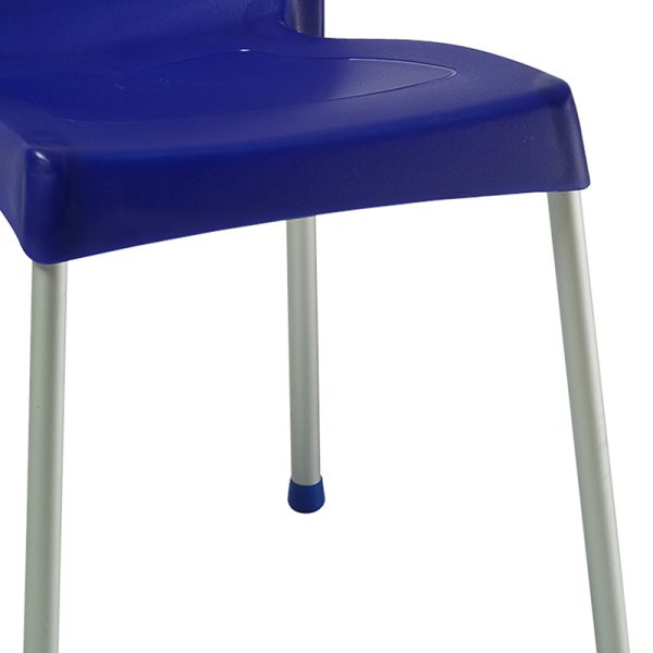 253 000038 2 3 Chair Crafted pakoworld PP color dark blue - aluminium legOutdoor furniture > Garden chair