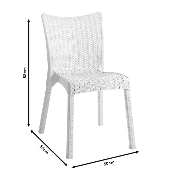 253 000042 3 7 Chair Confident pakoworld PP color cappucinoOutdoor furniture > Garden chair