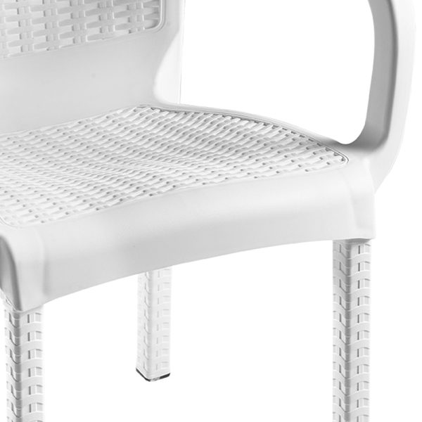 253 000043 2 2 Armchair Festive pakoworld PP color whiteOutdoor furniture > Garden armchairs
