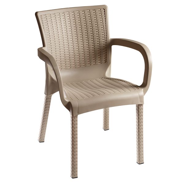 253 000045 12 Armchair Festive pakoworld PP color cappucinoOutdoor furniture > Garden armchairs