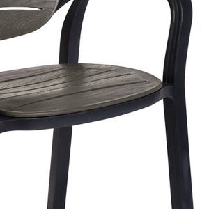 253 000046 2 2 Armchair Gentle pakoworld PP color anthraciteOutdoor furniture > Garden armchairs