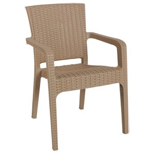 253 000070 2 5 Dining set Explore-Halcyon pakoworld set 3pieces PP cappuccino 90x90x73,5cmOutdoor furniture > Garden food table