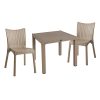 253 000076 7 Icon-Festive pakoworld dining set 5pcs PP in cappuccino colorOutdoor furniture > Garden food table