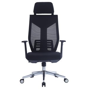 254 000003 3 8 Manager office chair Commend pakoworld with fabric mesh in black colourOffice furniture > Manager office chairs