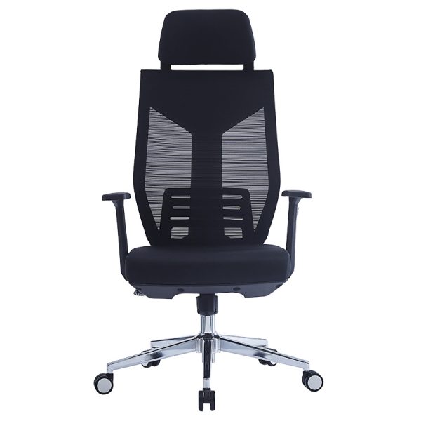 254 000003 3 8 Manager office chair Commend pakoworld with fabric mesh in black colourOffice furniture > Manager office chairs