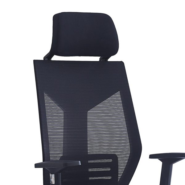 254 000003 4 8 Manager office chair Commend pakoworld with fabric mesh in black colourOffice furniture > Manager office chairs
