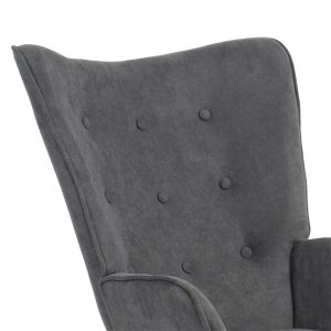 255 000003 4 8 Armchair Fluffy pakoworld fabric anthracite-natural 75x69x96cmIndoor furniture > Living room armchairs