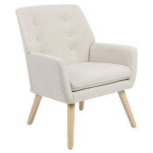 255 000012 10 Armchair Likable pakoworld fabric ecru-natural 67x89x86cmIndoor furniture > Living room armchairs