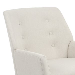 255 000012 5 7 Armchair Likable pakoworld fabric ecru-natural 67x89x86cmIndoor furniture > Living room armchairs