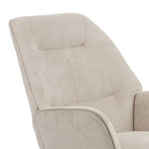 255 000015 4 10 Rocking Armchair Exultant pakoworld fabric cream-natural 75x68x95cmIndoor furniture > Living room armchairs