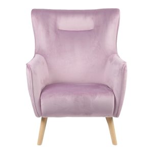 255 000051 2 2 Insicive armchair pakoworld velvet fabric rotten apple-natural leg 72x89x105cmSPRING OFFERS