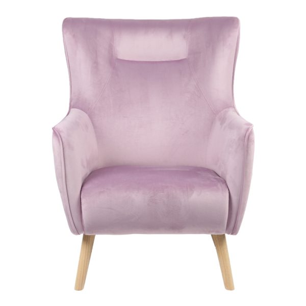255 000051 2 2 Insicive armchair pakoworld velvet fabric rotten apple-natural leg 72x89x105cmSPRING OFFERS