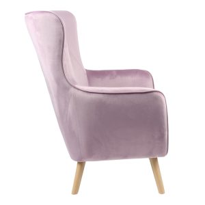 255 000051 3 2 Insicive armchair pakoworld velvet fabric rotten apple-natural leg 72x89x105cmSPRING OFFERS
