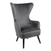 255 000056 7 Chair Luciano pakoworld cream fabric and black metal leg rotatable 52x58x86cmIndoor furniture > Chairs