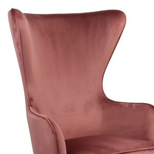 255 000061 4 2 Armchair Byfon pakoworld rotten apple velvet-leg rubberwood in natural color 76x83x117cmSPRING OFFERS
