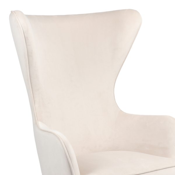 255 000062 4 4 Armchair Byfon pakoworld cream velvet-rubberwood leg in natural color 76x83x117cmSPRING OFFERS