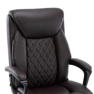 256 000006 4 3 Office chair manager Victory pakoworld pu brownOffice furniture > Labor office chairs