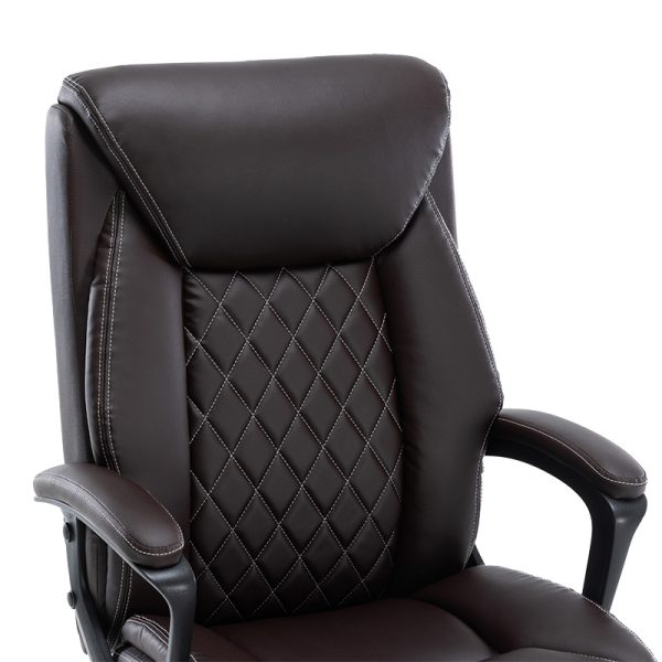 256 000006 4 3 Office chair manager Victory pakoworld pu brownOffice furniture > Labor office chairs