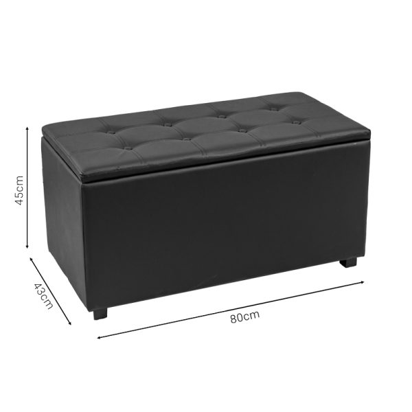 257 000026 4 6 Stool-trunk Corben pakoworld pu 86x43x45cmIndoor furniture > Stools