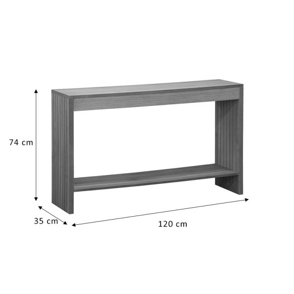 260 000003 3 10 Console Focused pakoworld MDF natural 120x35x74cmIndoor furniture > Drawers-consoles