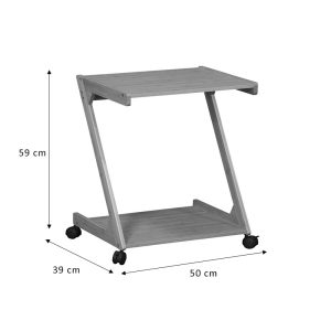 260 000004 3 4 End table Fit pakoworld MDF natural 50x39x59cmIndoor furniture > Tables auxiliary