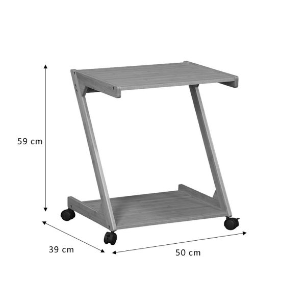 260 000004 3 4 End table Fit pakoworld MDF natural 50x39x59cmIndoor furniture > Tables auxiliary