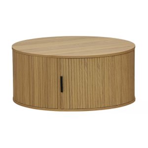260 000009 14 Coffee table Scandi pakoworld MDF natural D80x35.5cmIndoor furniture > Coffee tables