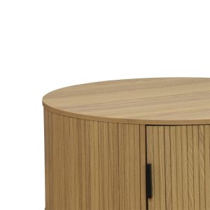 260 000009 2 11 Coffee table Scandi pakoworld MDF natural D80x35.5cmIndoor furniture > Coffee tables
