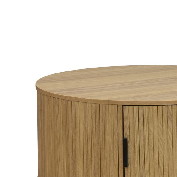 260 000009 2 11 Coffee table Scandi pakoworld MDF natural D80x35.5cmIndoor furniture > Coffee tables