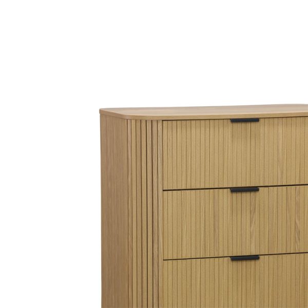 260 000011 2 5 Chest of 4 drawers Scandi pakoworld in natural color 79x46x115cmIndoor furniture > Drawers-consoles