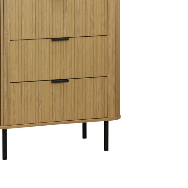 260 000011 3 5 Chest of 4 drawers Scandi pakoworld in natural color 79x46x115cmIndoor furniture > Drawers-consoles