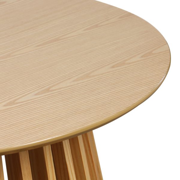 260 000023 4 9 Coffee table Domonic pakoworld mdf/pw in natural colour D80x45cmIndoor furniture > Coffee tables