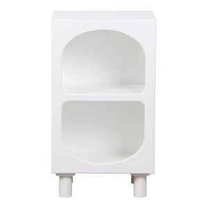 260 000025 2 7 Nightstand Shelf Emersi pakoworld MDF in white color 40x32x70cmIndoor furniture > Bedside tables
