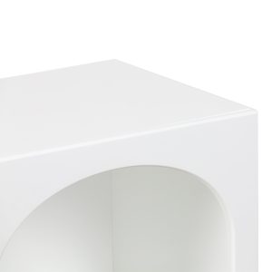 260 000025 3 7 Nightstand Shelf Emersi pakoworld MDF in white color 40x32x70cmIndoor furniture > Bedside tables