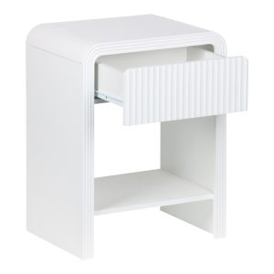 260 000026 2 13 Nightstand Zeplen pakoworld MDF in white color 40x30x53cmIndoor furniture > Bedside tables