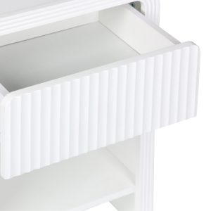 260 000026 4 13 Nightstand Zeplen pakoworld MDF in white color 40x30x53cmIndoor furniture > Bedside tables