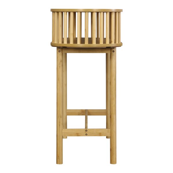 260 000027 2 9 Console Nodial pakoworld MDF/Bamboo in natural color 120x39x85cmIndoor furniture > Drawers-consoles
