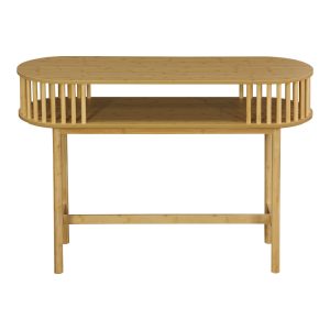 260 000027 3 9 Console Nodial pakoworld MDF/Bamboo in natural color 120x39x85cmIndoor furniture > Drawers-consoles