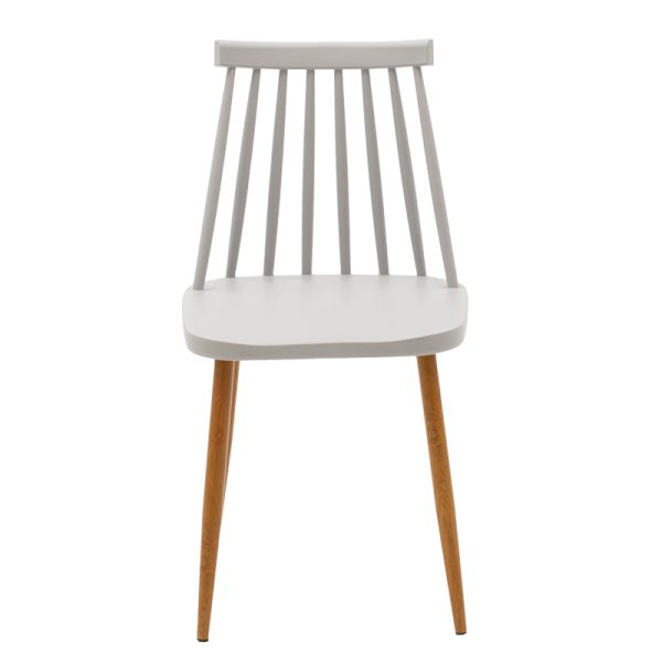 262 000015 3 6 Chair Aurora pakoworld PP grey-natural leg 43x48x79cmIndoor furniture > Chairs