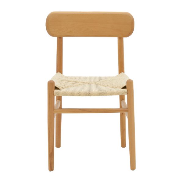 263 000001 3 6 Chair Thomas pakoworld natural beech wood-natural rope 44x36x79cmBOHO CHIC > Chairs and Armchairs
