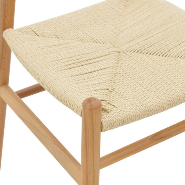 263 000001 4 6 Chair Thomas pakoworld natural beech wood-natural rope 44x36x79cmBOHO CHIC > Chairs and Armchairs